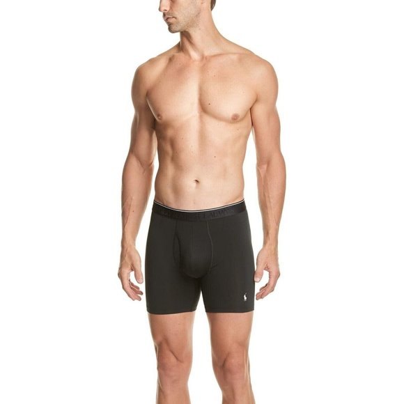 POLO RALPH LAUREN CLASSIC BOXER BRIEFS COLOR NWBBP3 BLACK/CRUISE/GREY - Picture 5 of 11